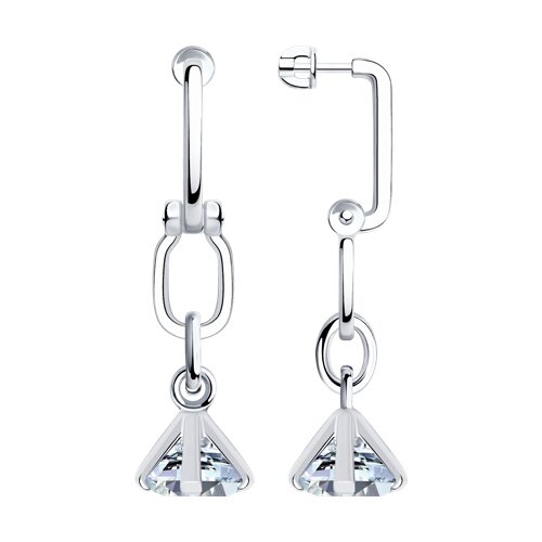 Серьги SOKOLOV - Серебро 925, Фианит (арт. 94024115)