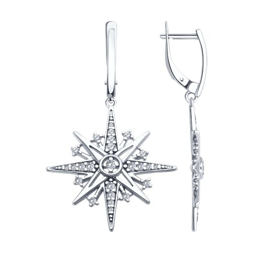 Серьги Diamant - Серебро 925, Фианит (арт. 94-121-02152-1)