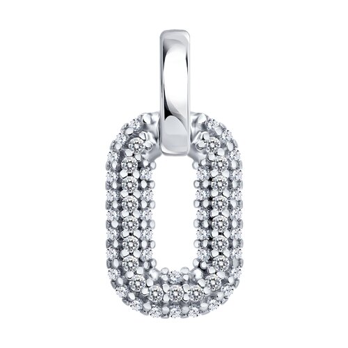 Подвеска SOKOLOV - Серебро 925, Фианит (арт. 94033388)