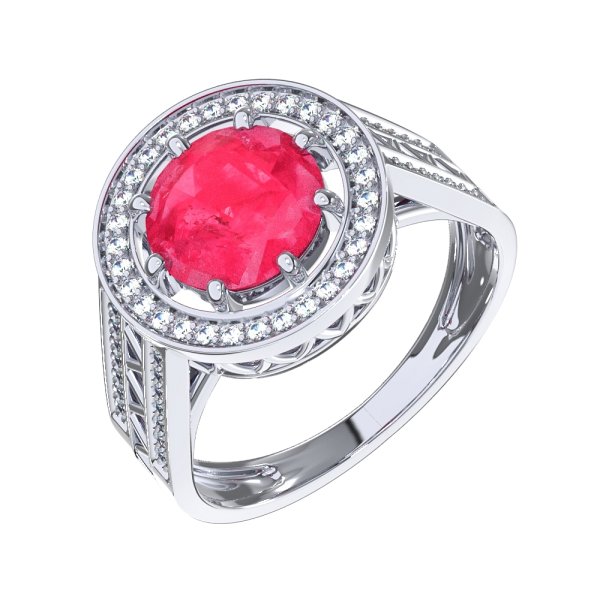 Кольцо POKROVSKY - Серебро 925, Горный хрусталь, Фианит (арт. 1101662-05815)