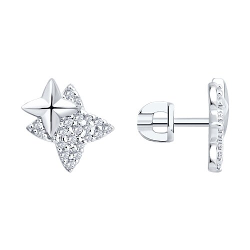 Серьги SOKOLOV - Серебро 925, Фианит (арт. 94027313)