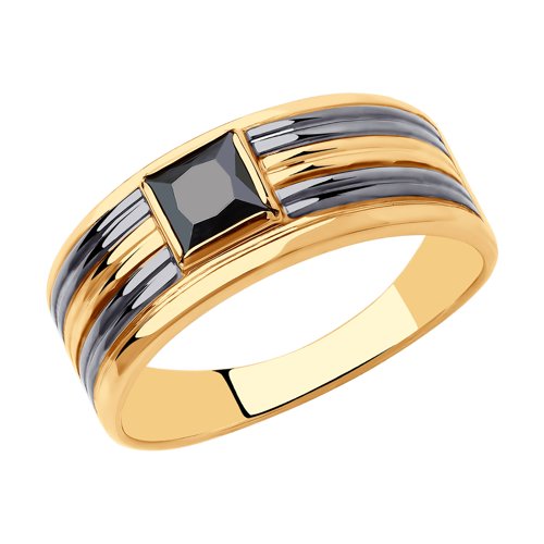 Кольцо SOKOLOV - Золото 585, Фианит (арт. 018398)