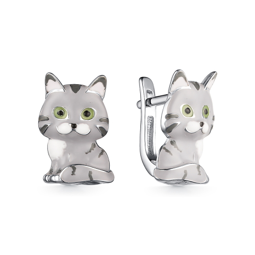 Серьги Мириада - Серебро 925, Эмаль (арт. 901022627)