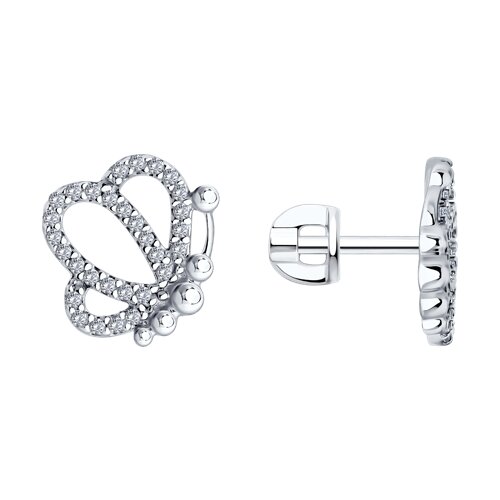 Серьги SOKOLOV - Серебро 925, Фианит (арт. 94026784)