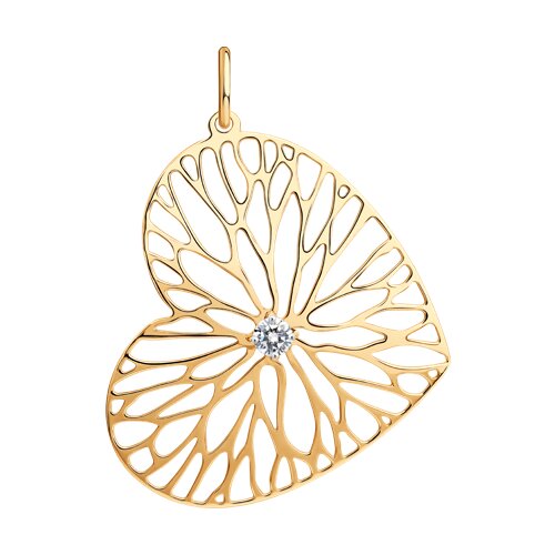 Подвеска SOKOLOV - Золото 585, Фианит (арт. 036873)