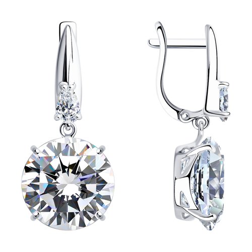 Серьги SOKOLOV - Серебро 925, Фианит (арт. 94022277)