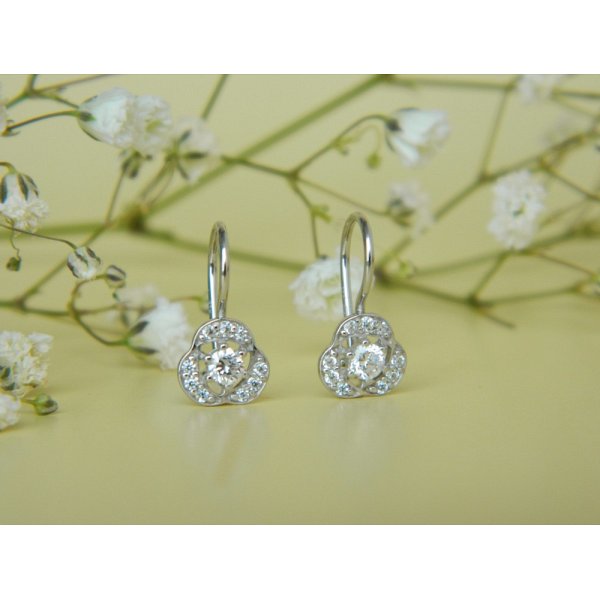 Серьги Галатея - Серебро 925, Фианит (арт. 3397.1)