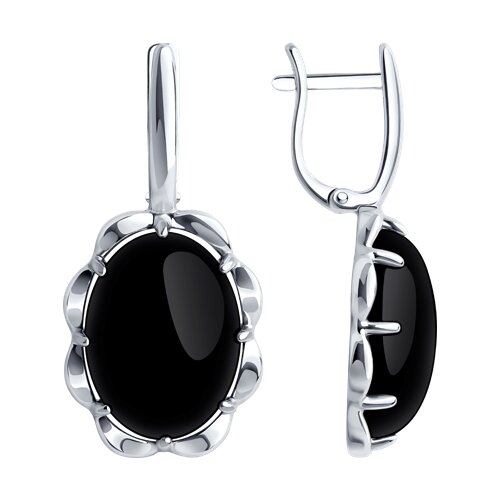 Серьги Diamant - Серебро 925, Агат (арт. 94-320-01916-1)