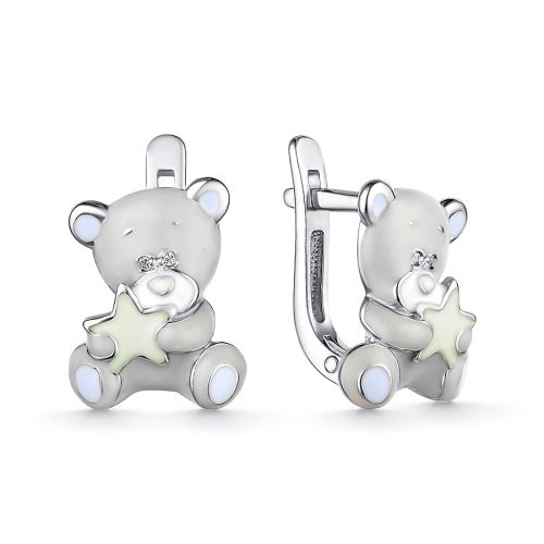 Серьги Мириада - Серебро 925, Эмаль (арт. 901022342)