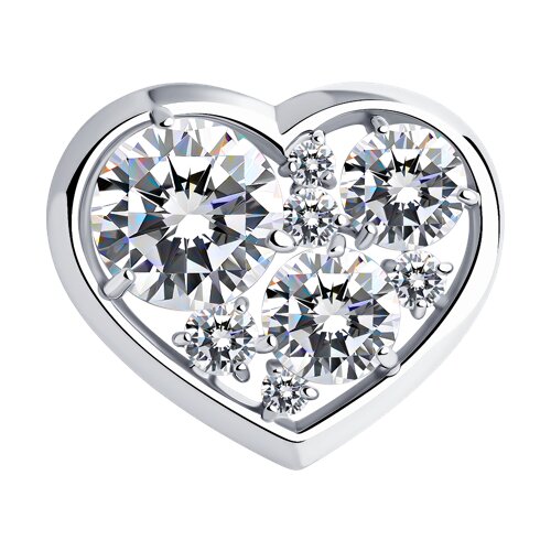 Подвеска SOKOLOV - Серебро 925, Фианит (арт. 94030103)