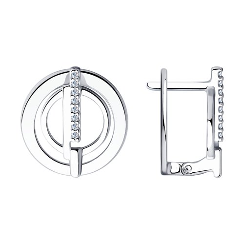 Серьги SOKOLOV - Серебро 925, Фианит (арт. 94023896)