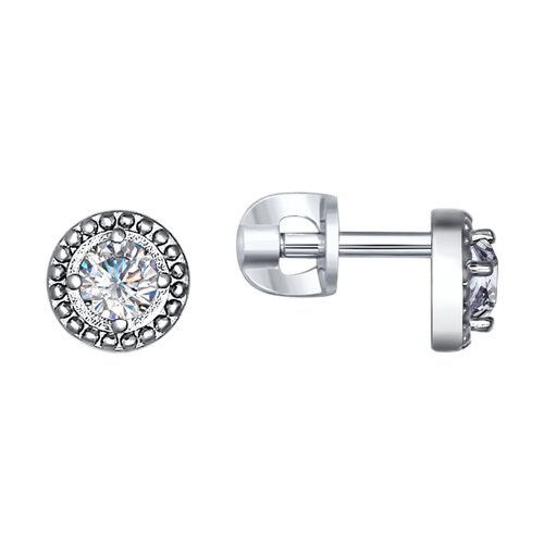 Серьги SOKOLOV - Серебро 925, Фианит (арт. 94021035)