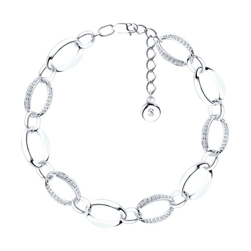 Браслет SOKOLOV - Серебро 925, Фианит (арт. 94050009)