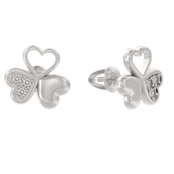 Серьги ООО "ЮК "Арина" - Серебро 925, Фианит (арт. 1054592-01110)