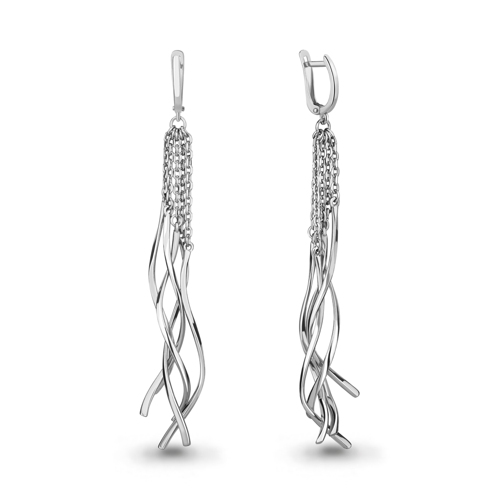 Серьги Аквамарин - Серебро 925 (арт. 32049.5)