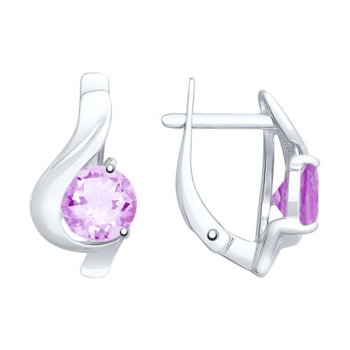Серьги SOKOLOV - Серебро 925, Аметист (арт. 92021968)