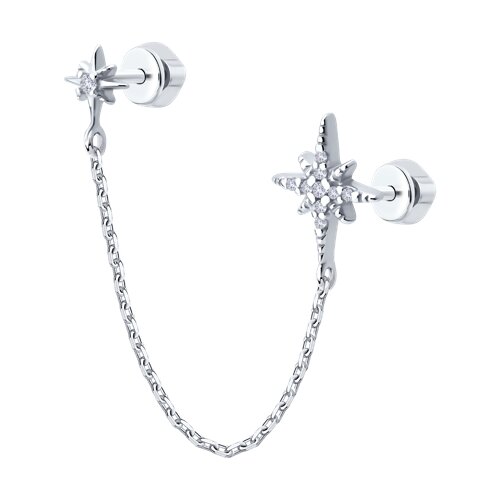 Серьга SOKOLOV - Серебро 925, Фианит (арт. 94170381)