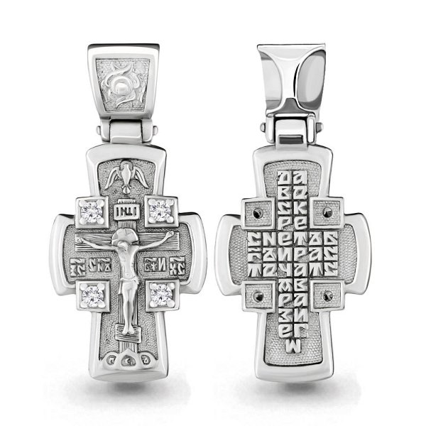 Подвеска Аквамарин - Серебро 925, Фианит (арт. 22119.5)