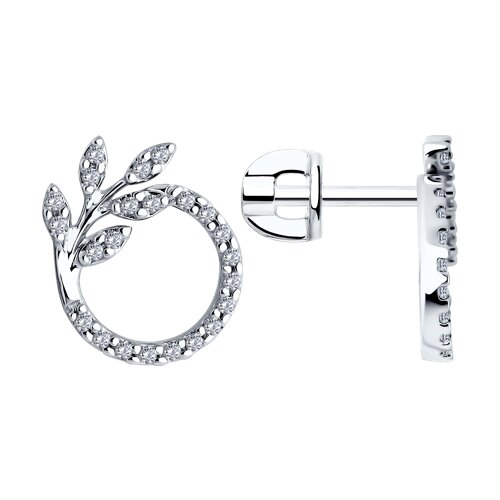 Серьги SOKOLOV - Серебро 925, Фианит (арт. 94026690)