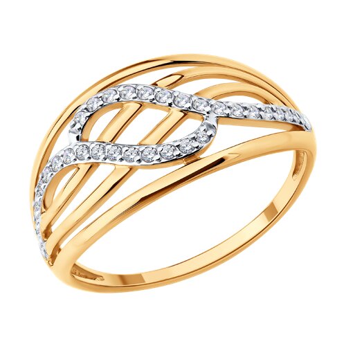 Кольцо SOKOLOV - Золото 585, Фианит (арт. 019826)