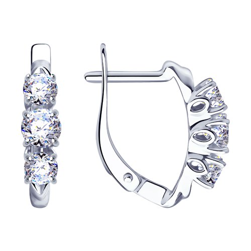 Серьги Diamant - Серебро 925, Фианит (арт. 94-120-01216-1)