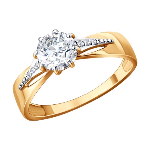 Кольцо SOKOLOV - Золото 585, Фианит (арт. 019894)