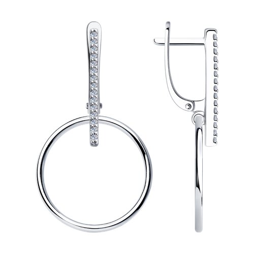 Серьги SOKOLOV - Серебро 925, Фианит (арт. 94025934)