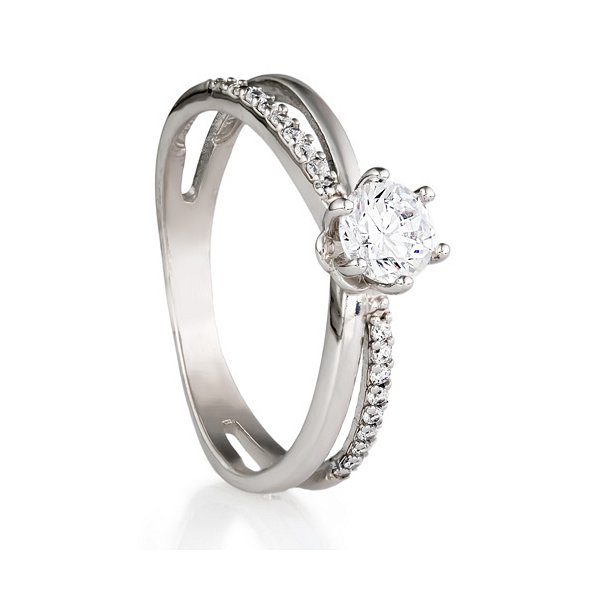 Кольцо Галатея - Серебро 925, Фианит (арт. 2142.1)