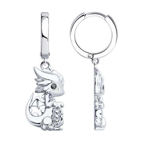 Серьги SOKOLOV - Серебро 925, Фианит (арт. 94026445)