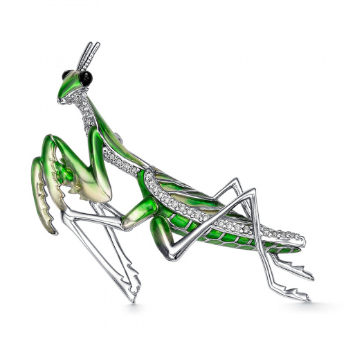 Брошь Мириада - Серебро 925, Фианит, Эмаль (арт. 901081708)