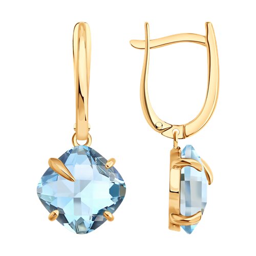 Серьги SOKOLOV - Золото 585, Топаз (арт. 729537)