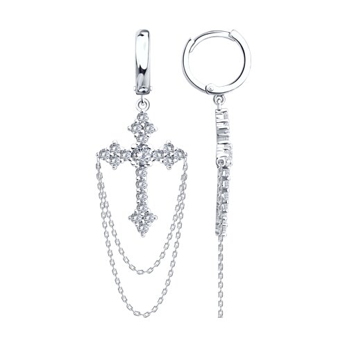 Серьги SOKOLOV - Серебро 925, Фианит (арт. 94027066)