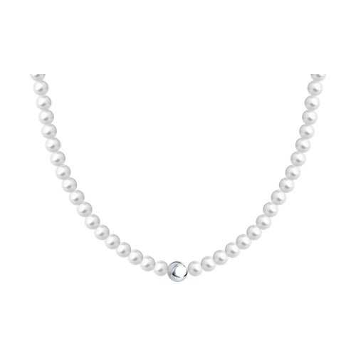 Колье SOKOLOV - Серебро 925, Жемчуг имитация (арт. 94071069)