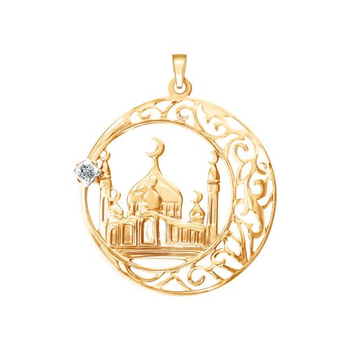 Подвеска SOKOLOV - Золото 375, Фианит (арт. 034445-4)