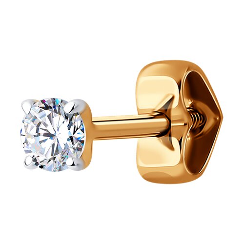 Серьга SOKOLOV - Золото 585, Фианит (арт. 170052)