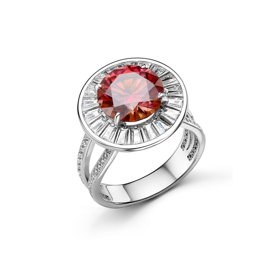 Кольцо Дар - Серебро 925, Синтетический муассанит, Фианит (арт. К-5268рс1616100)