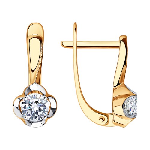 Серьги SOKOLOV - Золото 375, Фианит (арт. 029457-4)