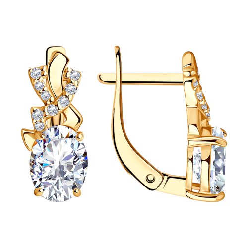 Серьги SOKOLOV - Серебро 925, Фианит (арт. 93020119)