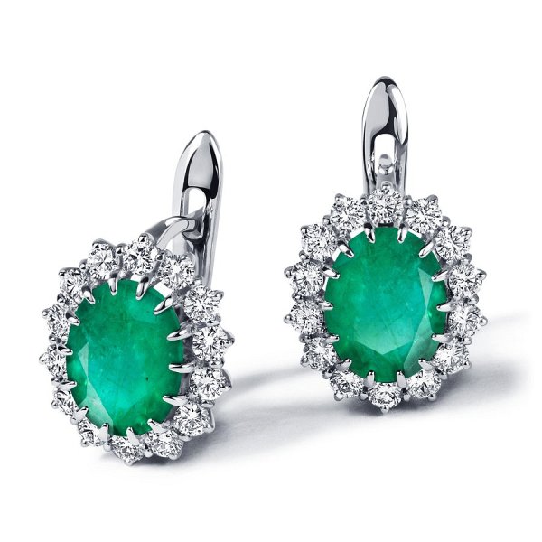 Серьги Platinum Lab. - Платина 950 (арт. ПС-207И-01)