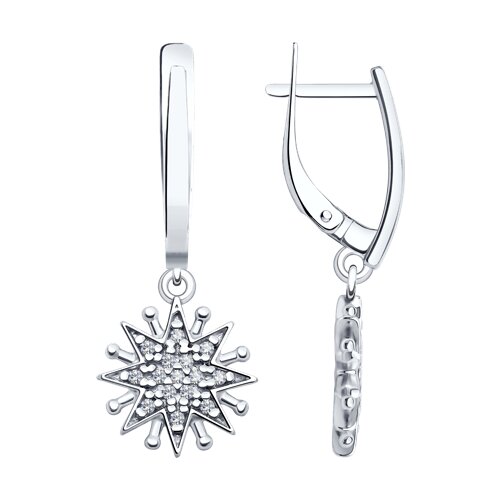 Серьги Diamant - Серебро 925, Фианит (арт. 94-121-02109-1)