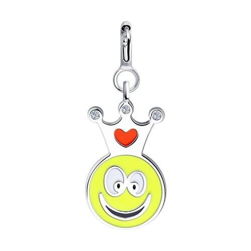 Подвеска Diamant - Серебро 925, Фианит, Эмаль (арт. 94-130-01004-1)