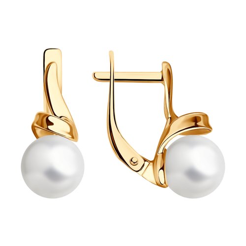 Серьги SOKOLOV - Серебро 925, Жемчуг имитация (арт. 93021121)