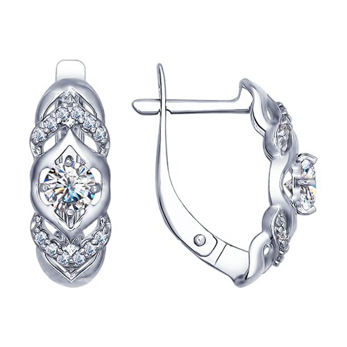 Серьги SOKOLOV - Серебро 925, Фианит (арт. 94022500)