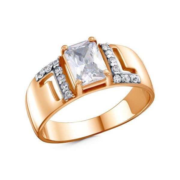 Кольцо Красная пресня - Серебро 925, Фианит (арт. 23814781Д)