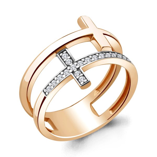 Кольцо Аквамарин - Серебро 925, Фианит (арт. 68735А.6)