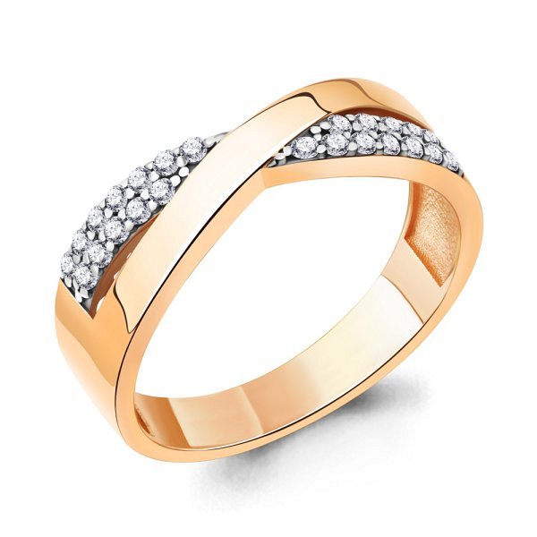 Кольцо Аквамарин - Серебро 925, Фианит (арт. 67325А.6)