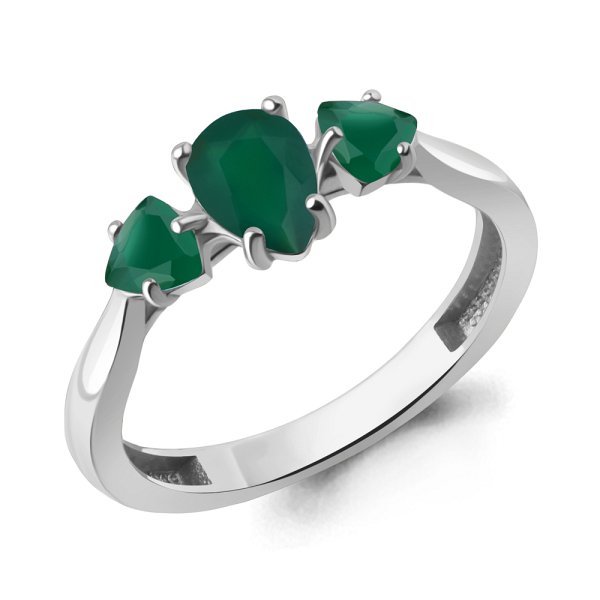 Кольцо Аквамарин - Серебро 925, Агат (арт. 65022209.5)