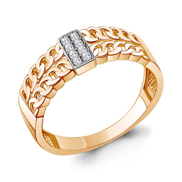 Кольцо Аквамарин - Серебро 925, Фианит (арт. 67914А.6)