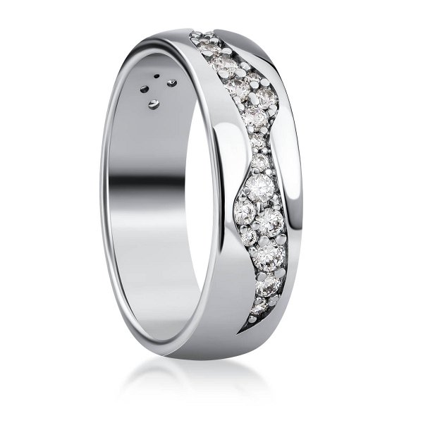 Кольцо Галатея - Серебро 925, Фианит (арт. 2802.1)