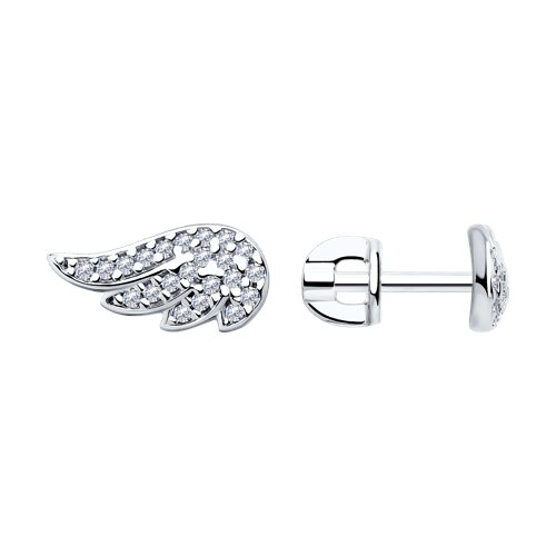 Серьги SOKOLOV - Серебро 925, Фианит (арт. 94025727)